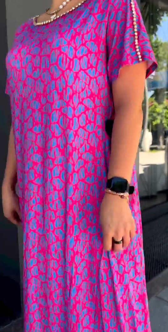 Aspasia – Mutiges Und Luftiges Kleid Mit Drucken