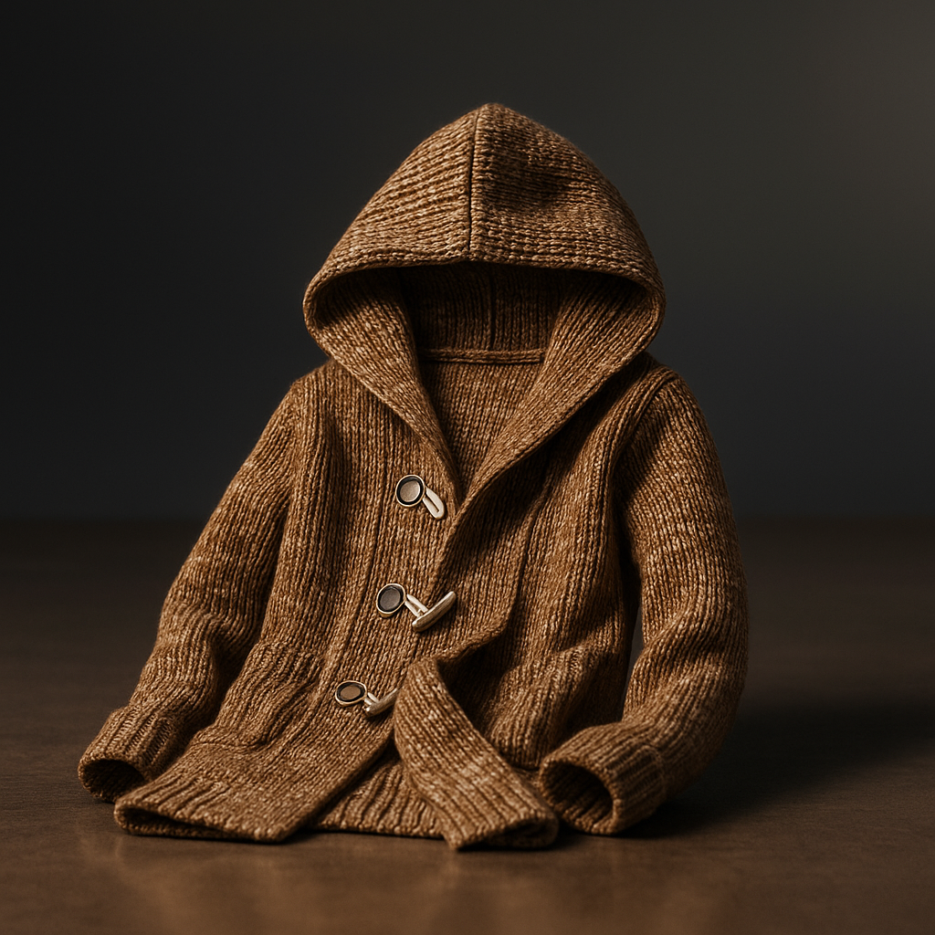 Lindon – Strick Kapuzenpullover Mit Knebelverschluss