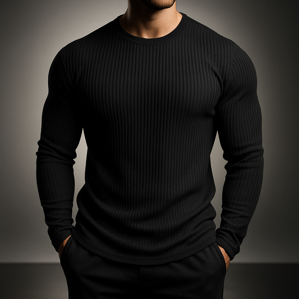 Gervase - Strick Pullover Mit Rippmuster
