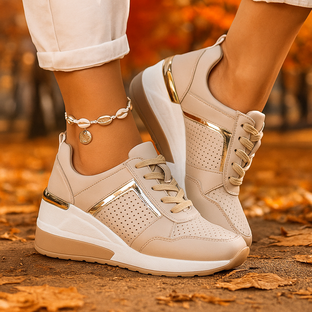 Lindsay - Lässiger Schnür Turnschuh