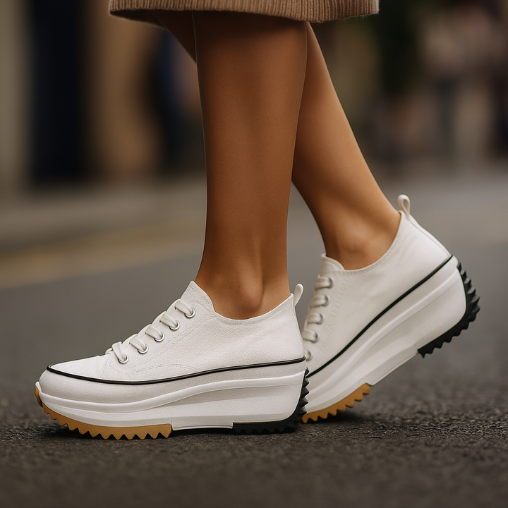 Jianna – Lässige Schnür Turnschuh