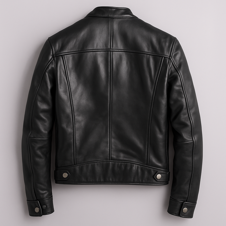 Jaromir – Vintage Leder Jacke Mit Reißverschluss