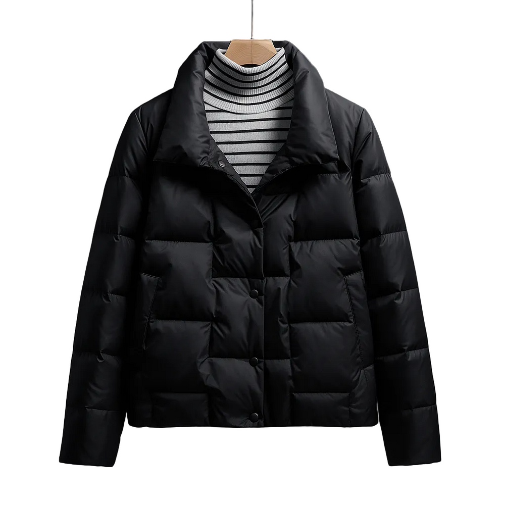 Hannelise – Langärmelige Puffer Jacke