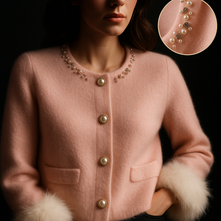 Enisa – Stilvoller Kaschmir Strickjacke