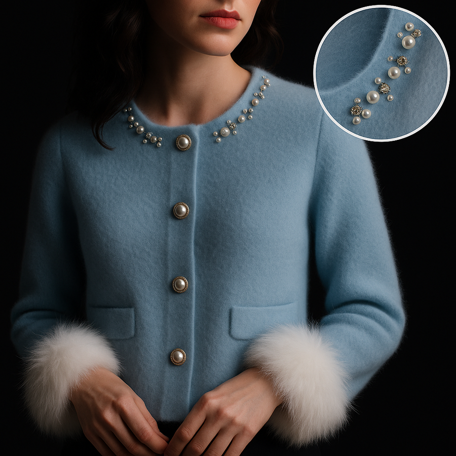 Enisa – Stilvoller Kaschmir Strickjacke