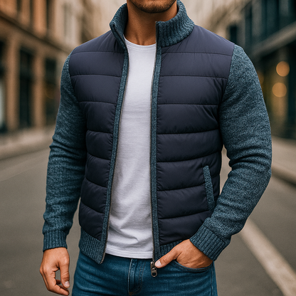 Karren – Gesteppte Jacke Mit Strickärmeln