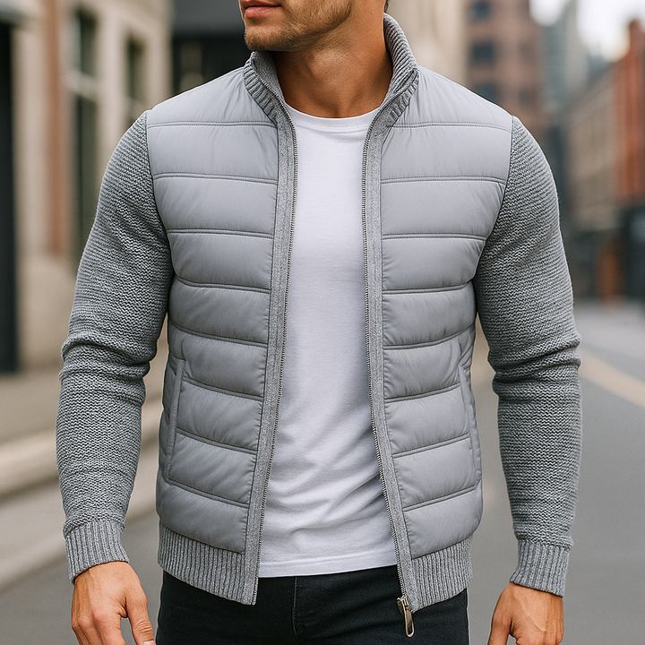 Karren – Gesteppte Jacke Mit Strickärmeln