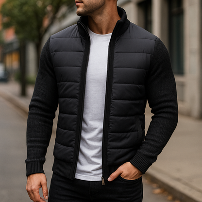 Karren – Gesteppte Jacke Mit Strickärmeln