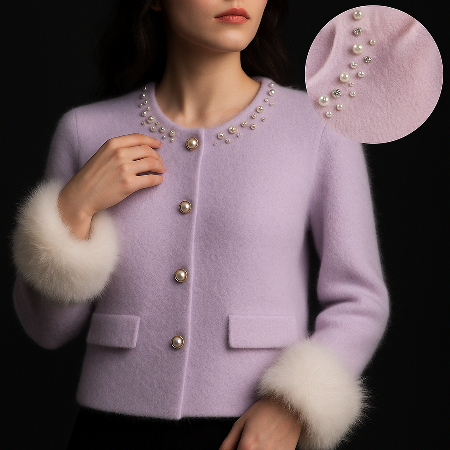 Enisa – Stilvoller Kaschmir Strickjacke