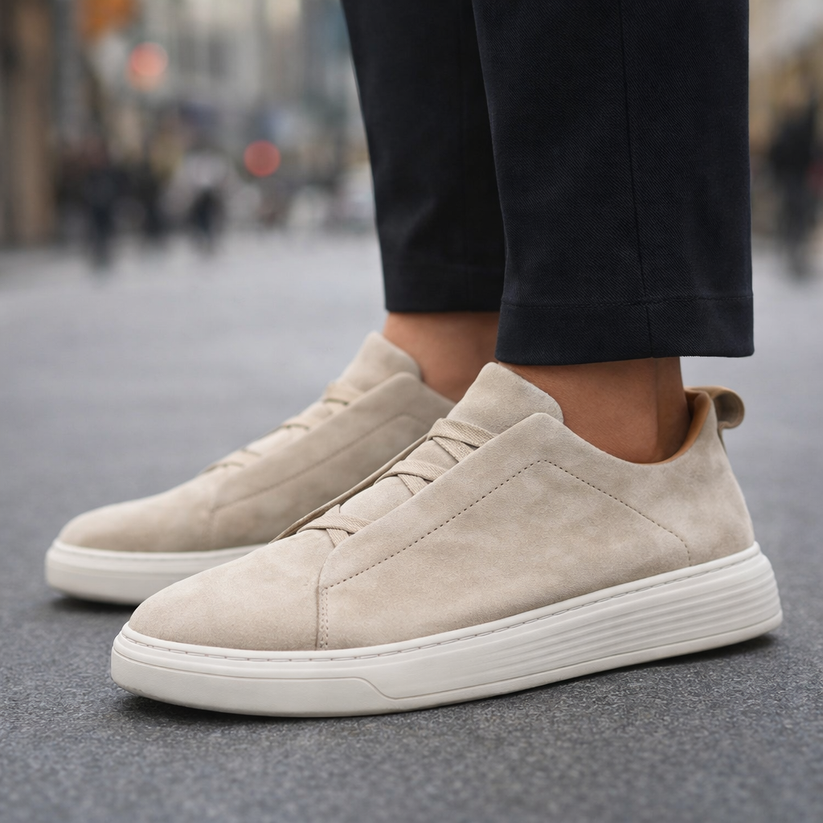 Derek – Eleganter Turnschuh Aus Wildleder