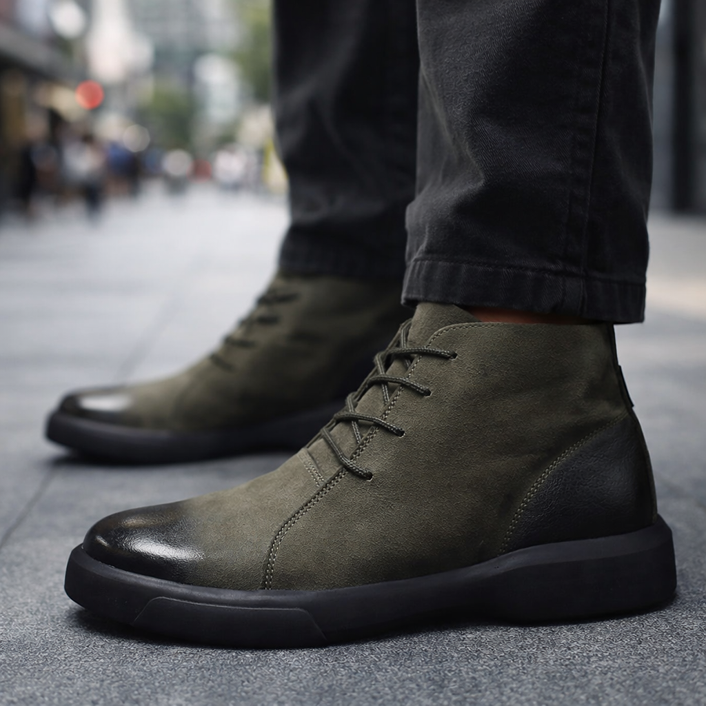 Avishai – Lederstiefel Mit Schnürung