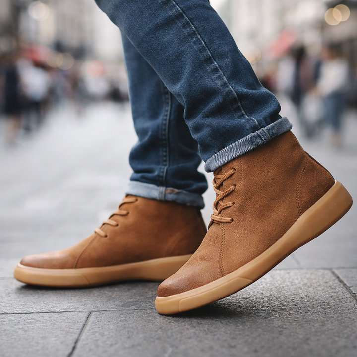 Avishai – Lederstiefel Mit Schnürung