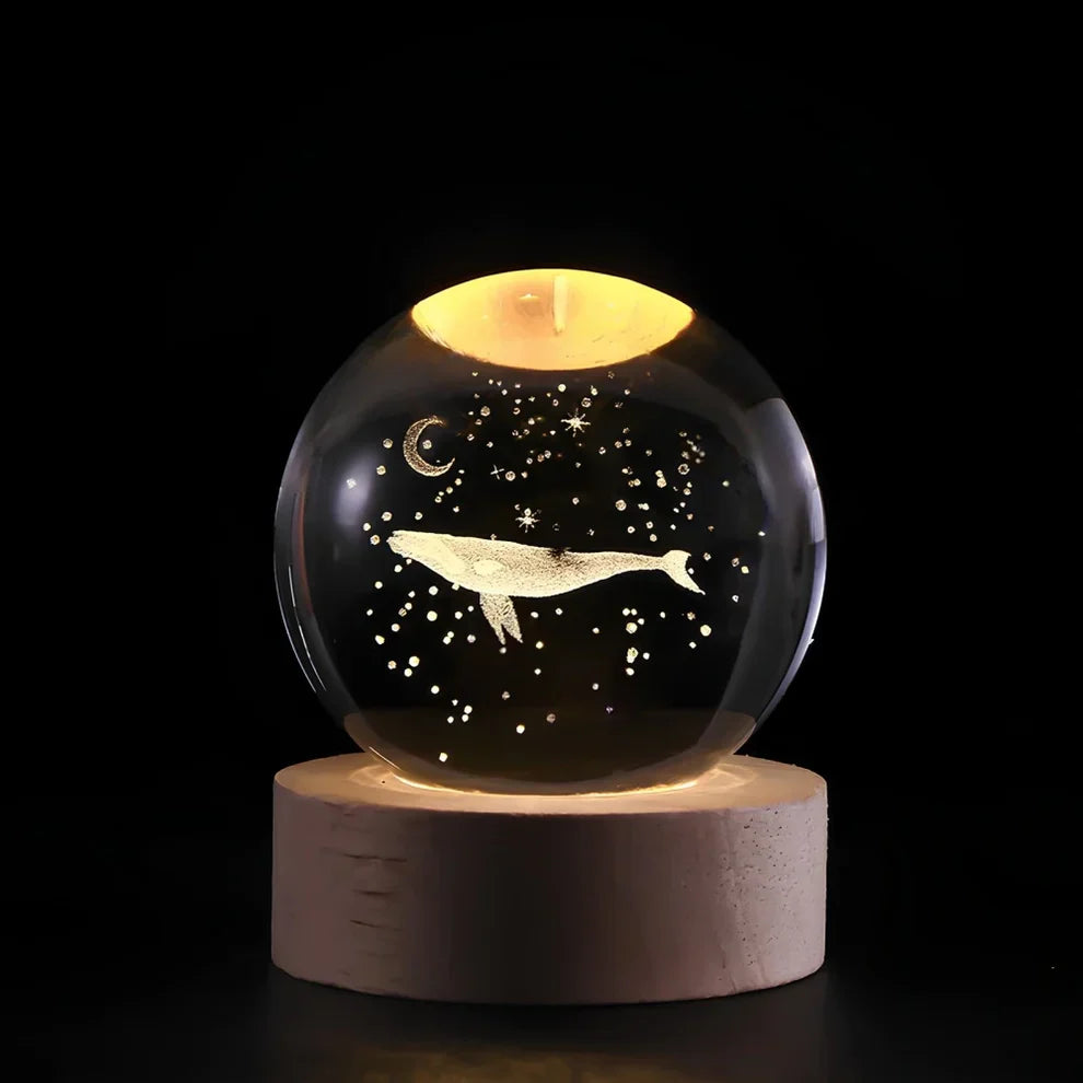 Glow Sphere – Leuchtende Kristallkugel Lampe