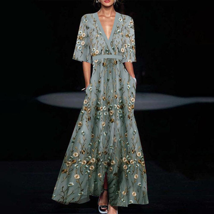 Jane - Elegantes Geblümtes Kleid