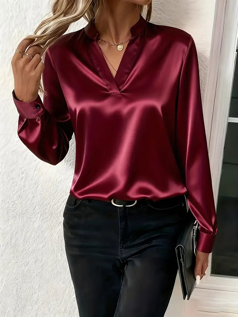 Telma - Elegante Satin Bluse