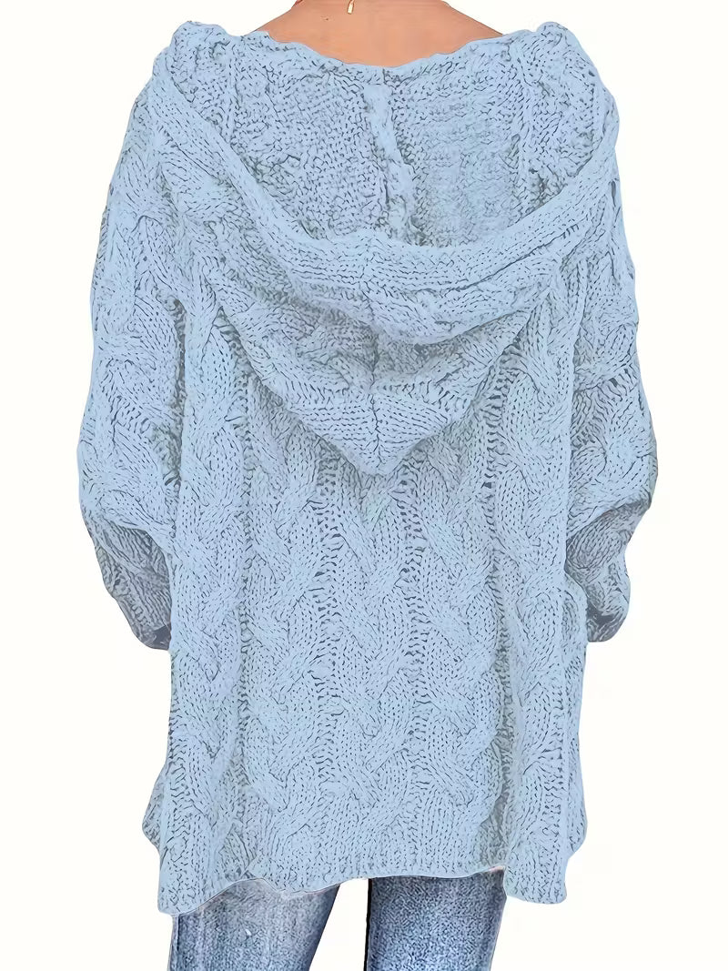 Hailee - Lässiger Langarm Strickpullover
