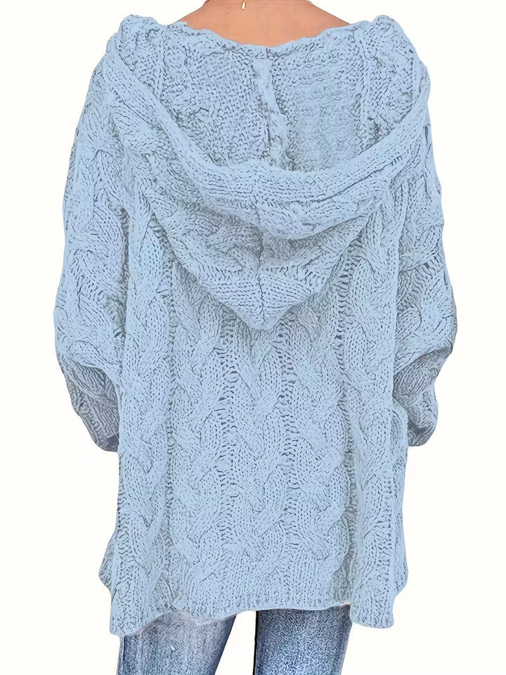 Hailee - Lässiger Langarm Strickpullover