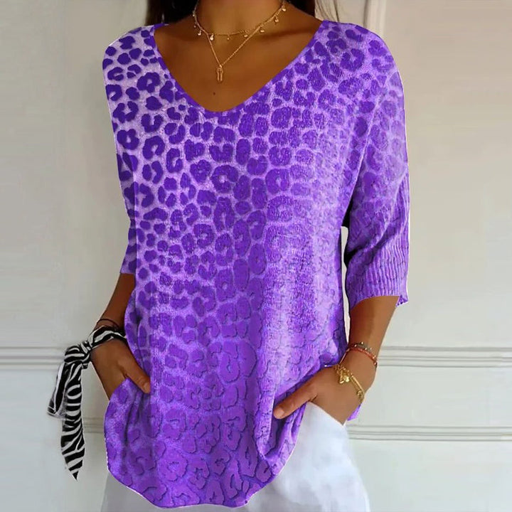 Liliam - Vintage T-Shirt Im Lässig Stil
