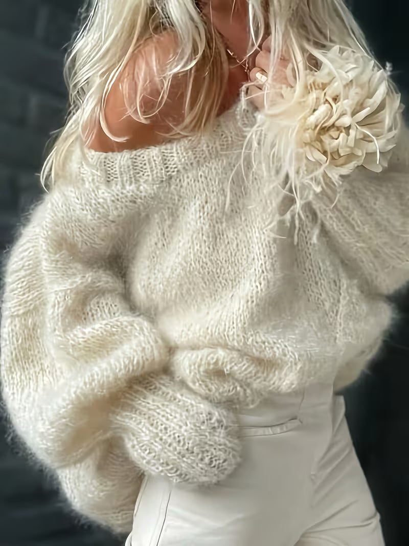 Dariya – Kurzer Und Weicher Strick Pullover