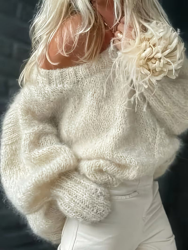 Dariya – Kurzer Und Weicher Strick Pullover