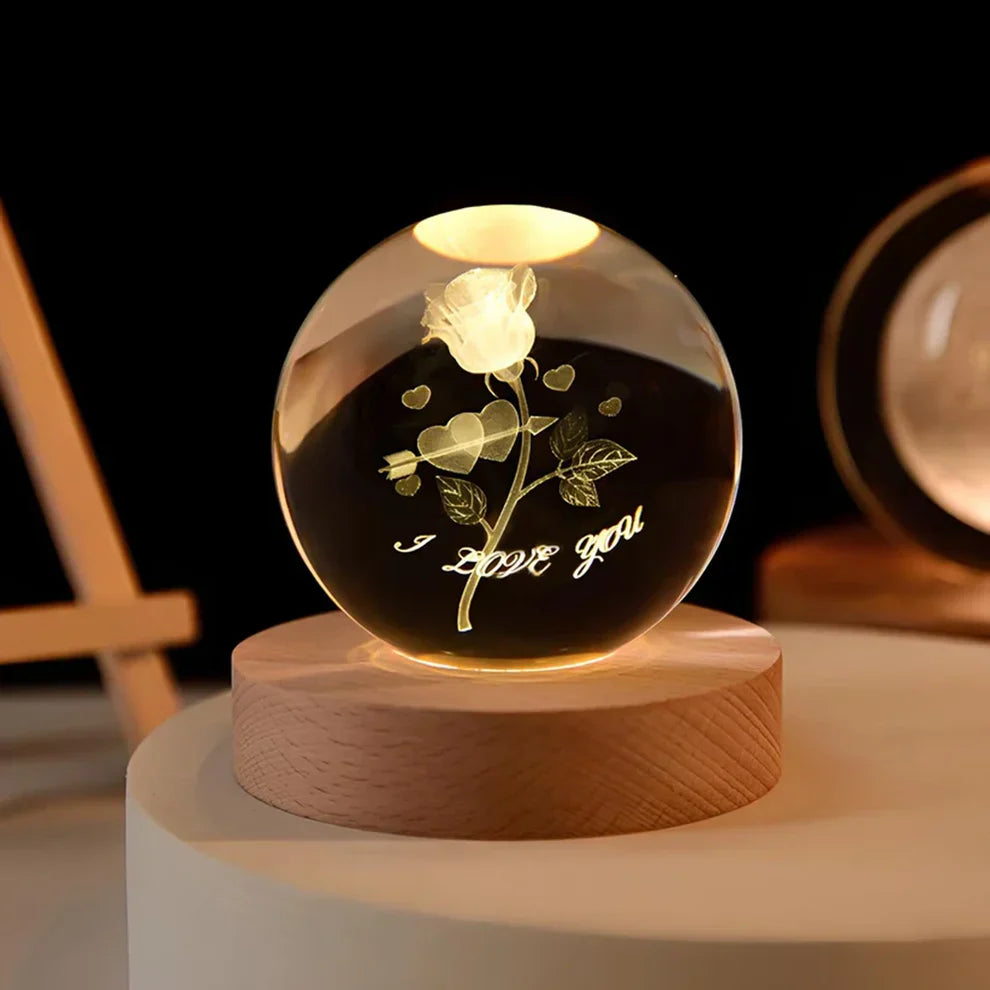 Glow Sphere – Leuchtende Kristallkugel Lampe
