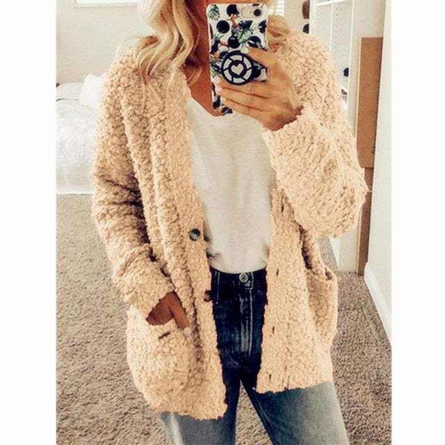 Dalavia – Langärmelige Strickjacke Mit Taschen