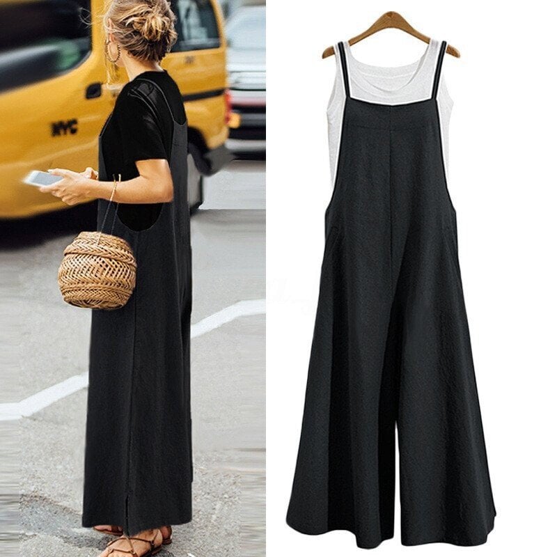 Jurina - Lässiger Armelloser Jumpsuit In Übergröße