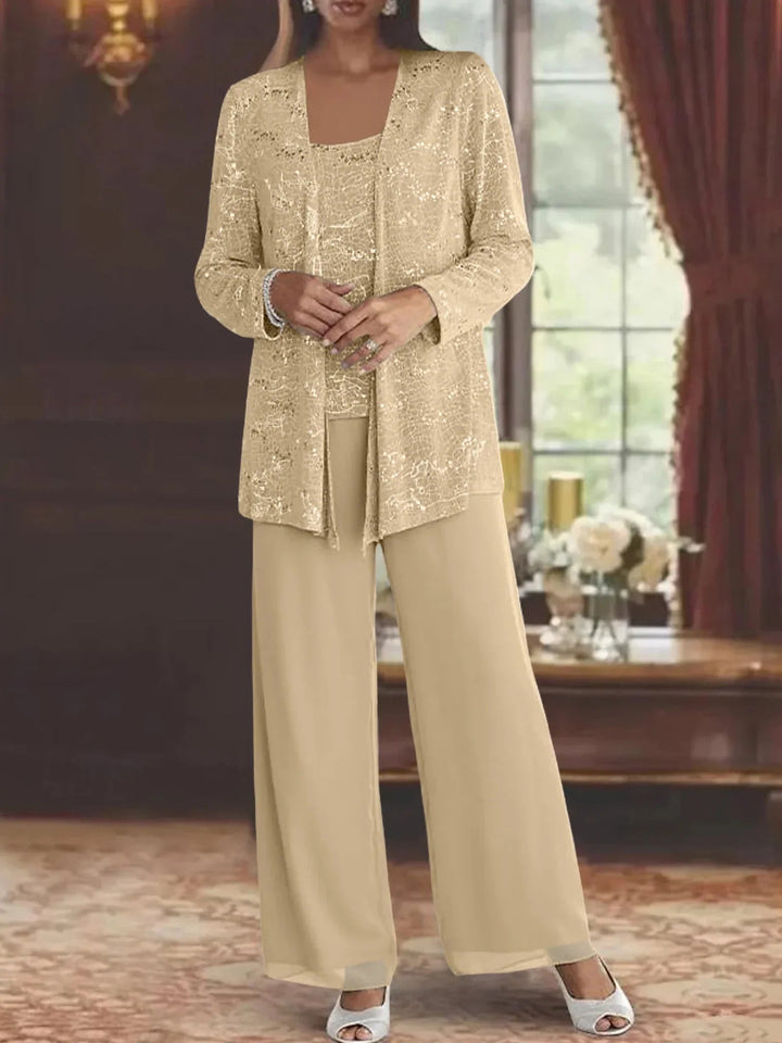 Gimena – Set Aus Glitzer-strickjacke Und Hose