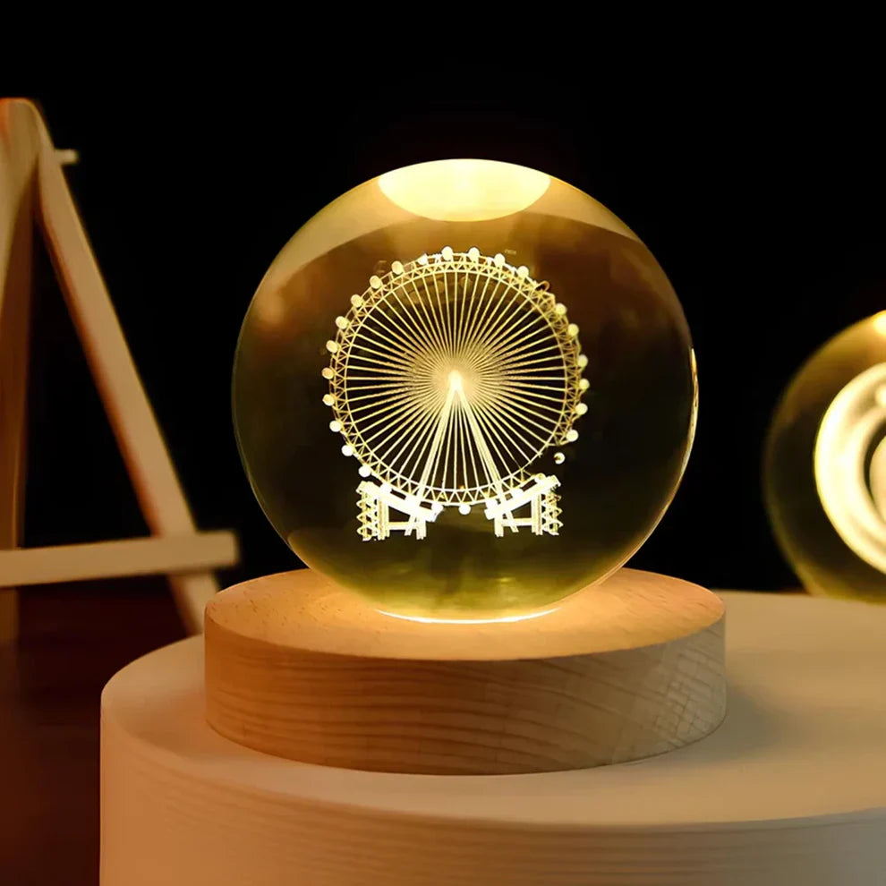 Glow Sphere – Leuchtende Kristallkugel Lampe