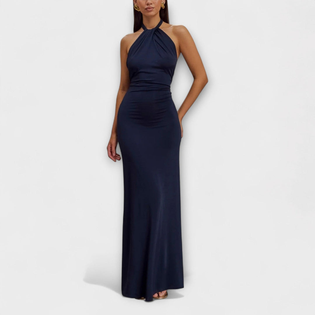 Meriam – Slinky Maxikleid mit Neckholder