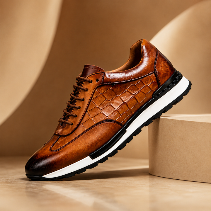 Hubert – Schnür Turnschuh Aus Leder