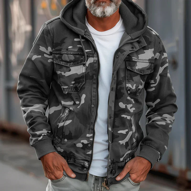 Stian – Kapuzen Jacke Im Militär Stil