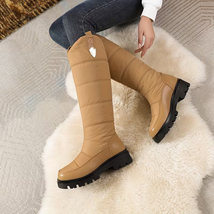 Menna – Winter-Kniehohe Stiefel Mit Rutschfester Sohle
