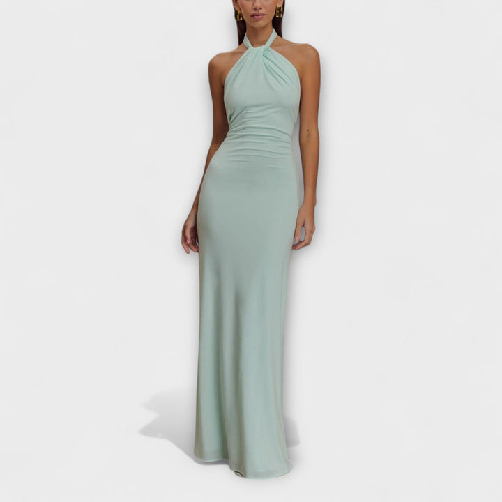 Meriam – Slinky Maxikleid mit Neckholder