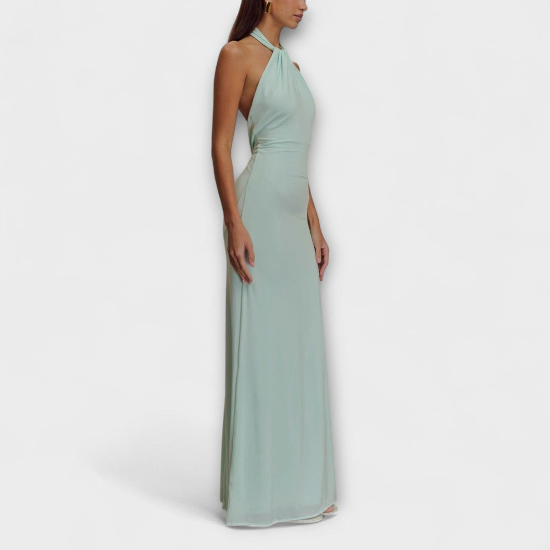 Meriam – Slinky Maxikleid mit Neckholder