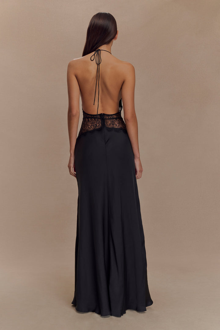 Mayreen – Luxuriöses Kleid Aus Spitze Und Satin