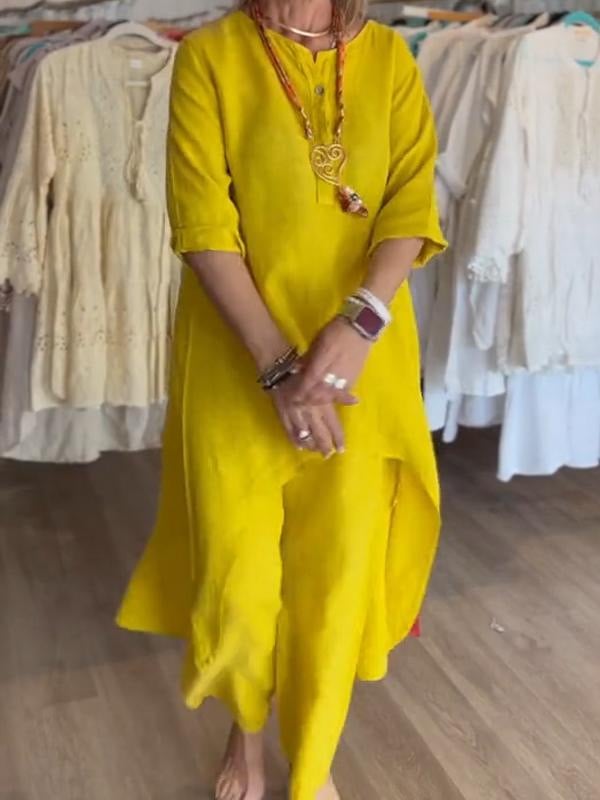 Freida - Lässig Leinen Kleid