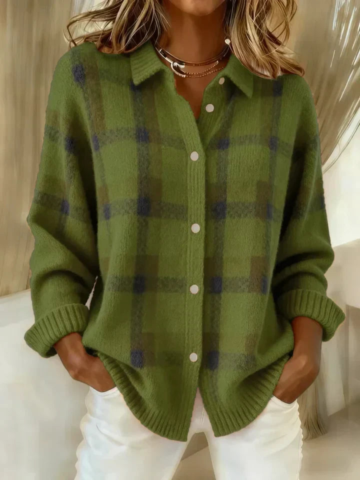 Sarani - Bequeme Langarm Strickjacke