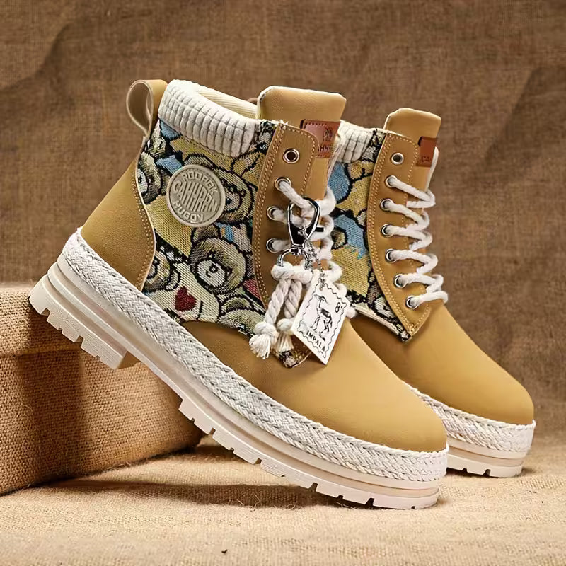 Hilarie - Rutschfeste Turnschuh Mit Teddy Drucken