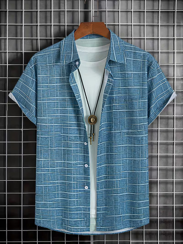Jerrick - Hemd Mit Geometrischem Vintage-Print