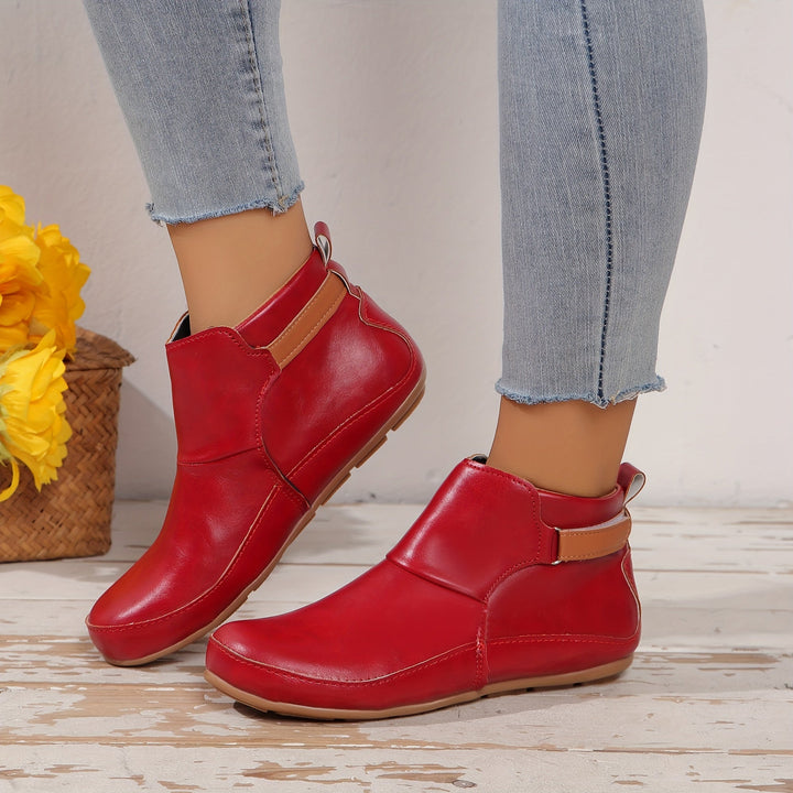 Elenya – Pantoffel Stiefeletten Aus Kunstleder