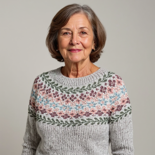 Luciaa - Handge Fertigt Woll Pullover