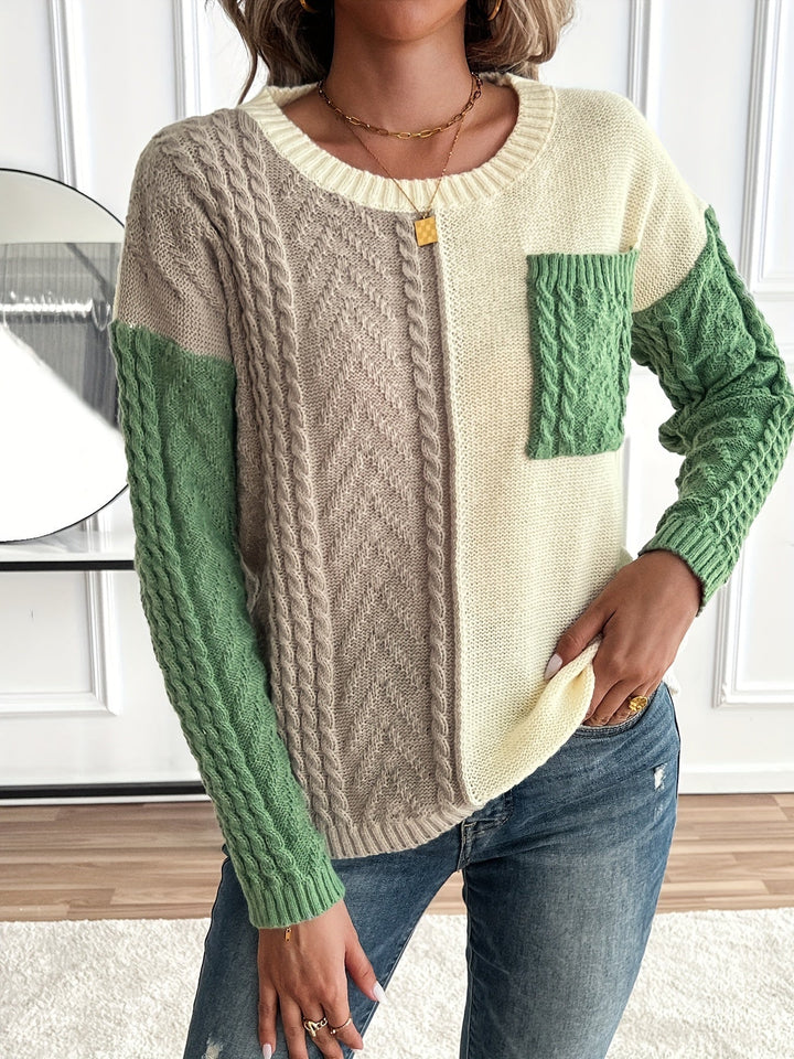 Klarysse - Langärmeliger Pullover Mit Tasche