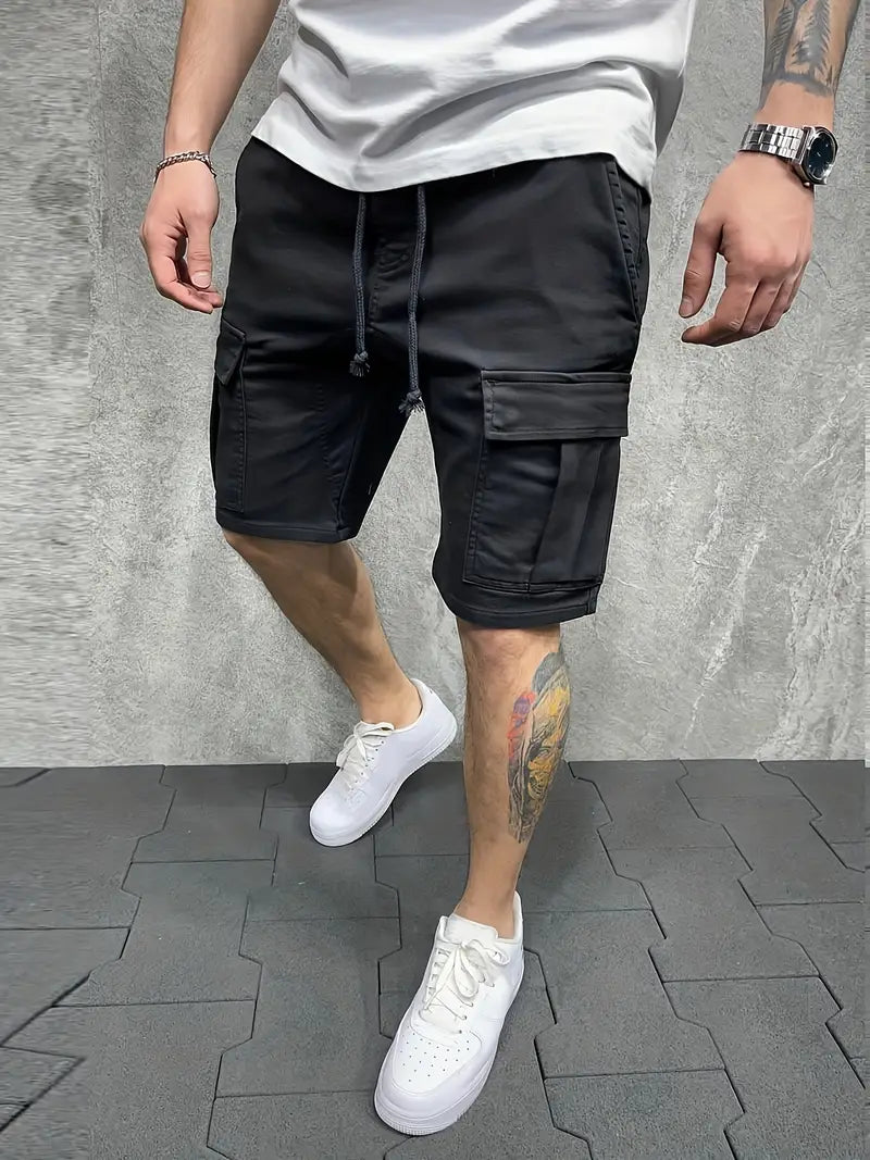 Jelte – Lässig  Nicht Dehnbar Kordelzug Fracht Shorts