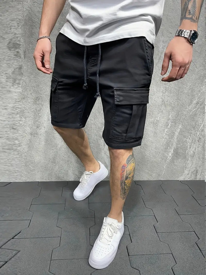 Jelte – Lässig  Nicht Dehnbar Kordelzug Fracht Shorts