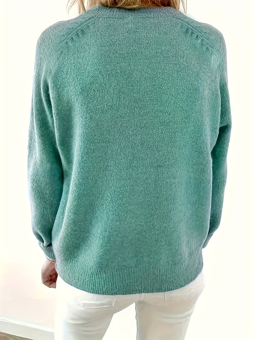 Yelena - Langärmeliger Pullover Mit Knöpfen