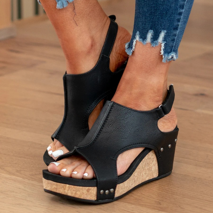 Makrina - Bequeme Sandalen Mit Keilabsatz