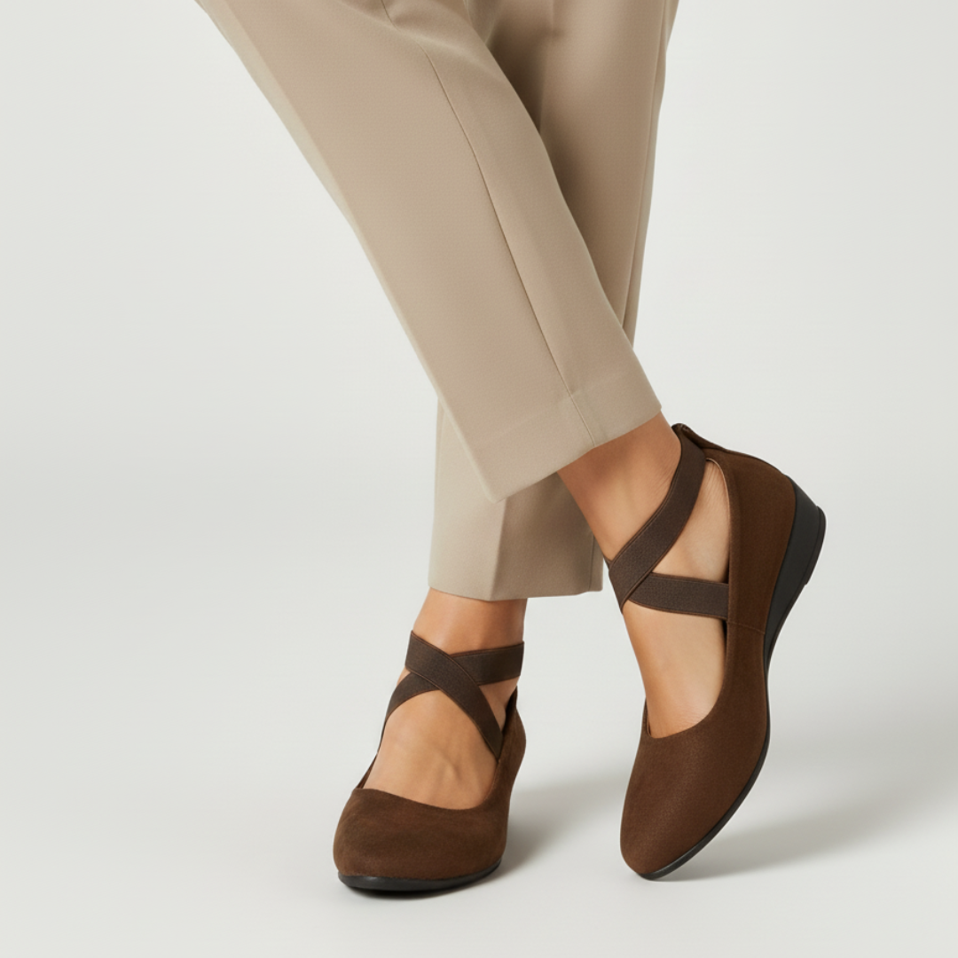 Dalida – Orthopädische Schuhe Mit Gekreuzten Riemen