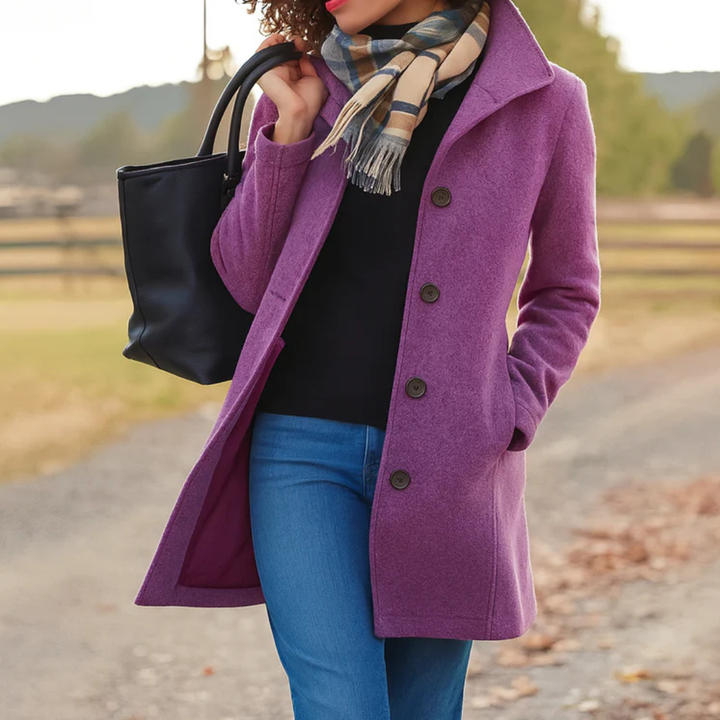 Danla – Langarmmantel Mit Taschen