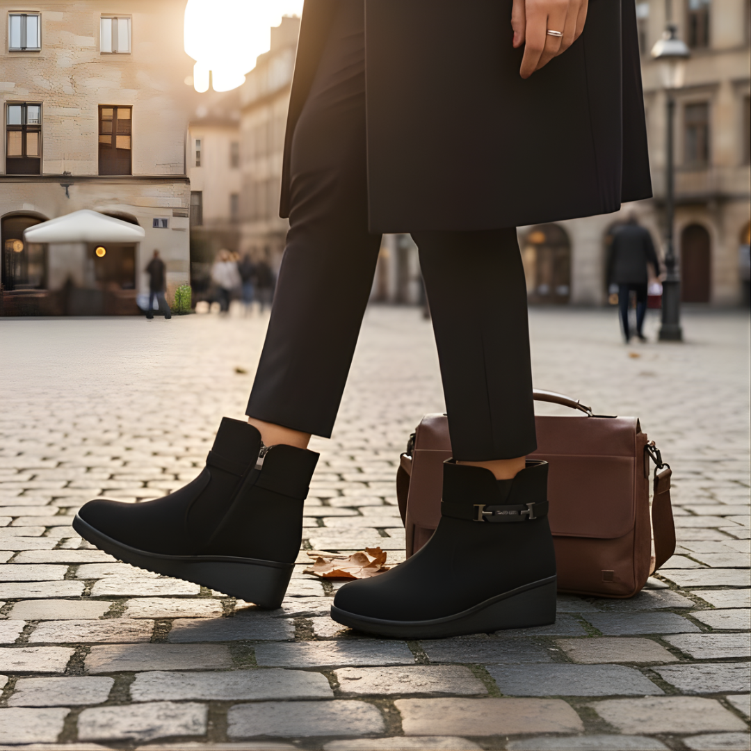 Alwara - Stiefeletten Mit Seitlichem Reißverschluss